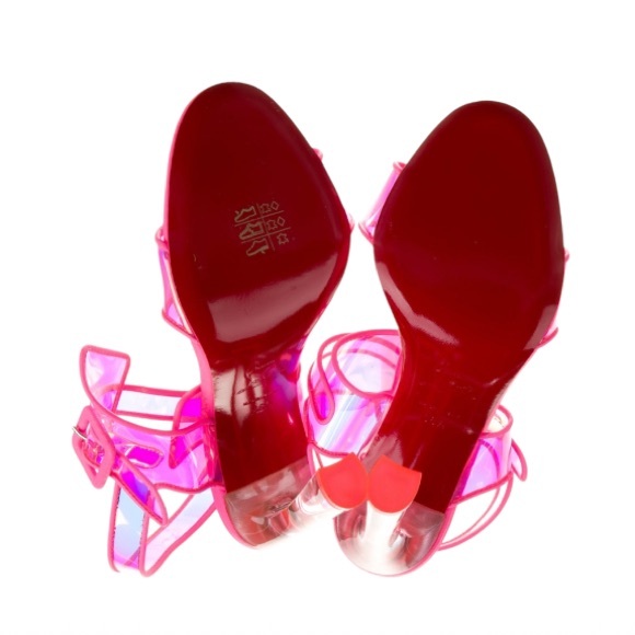 Christian Louboutin Loubi Duniss Holographic heels 100mm RETAIL 1,095 - Picture 6 of 10